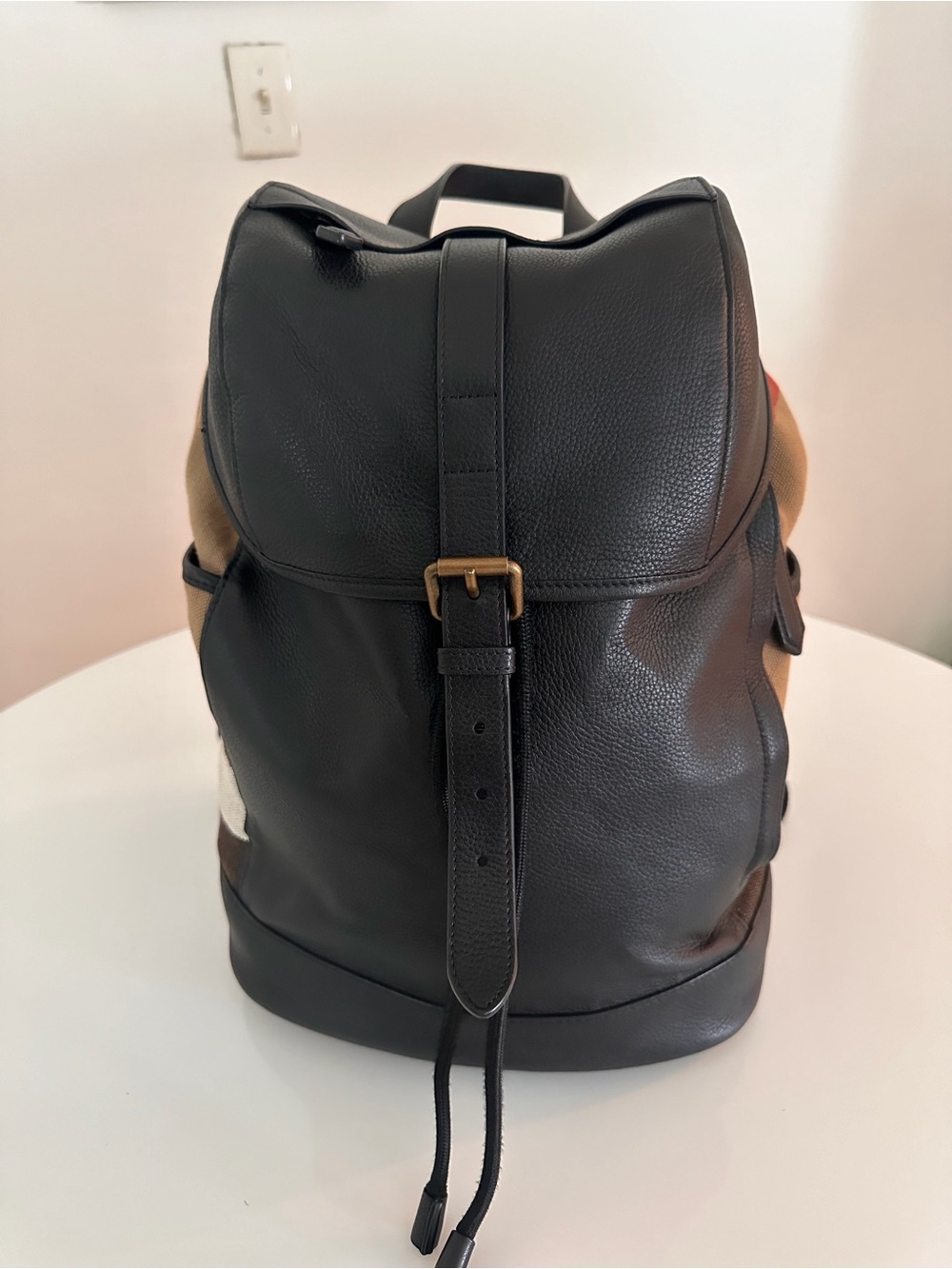 Burberry Men's Black Leather Backpack